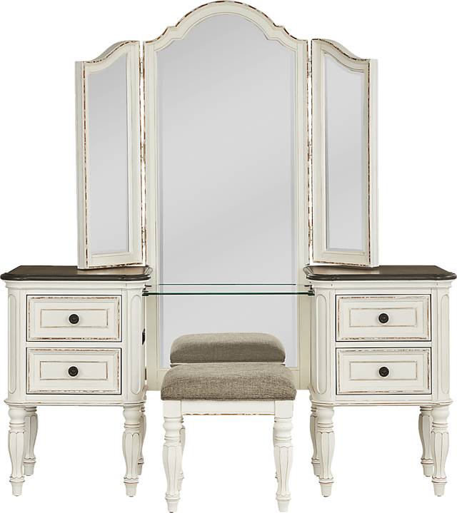 Marien Park White 3 Pc Vanity Set - Thumbnail - Image 1