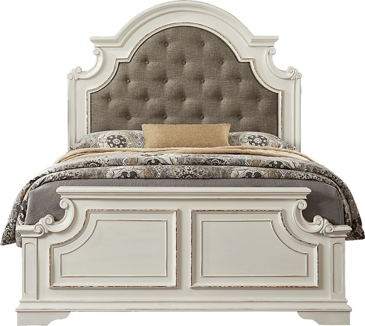 Marien Park White King Upholstered Bed