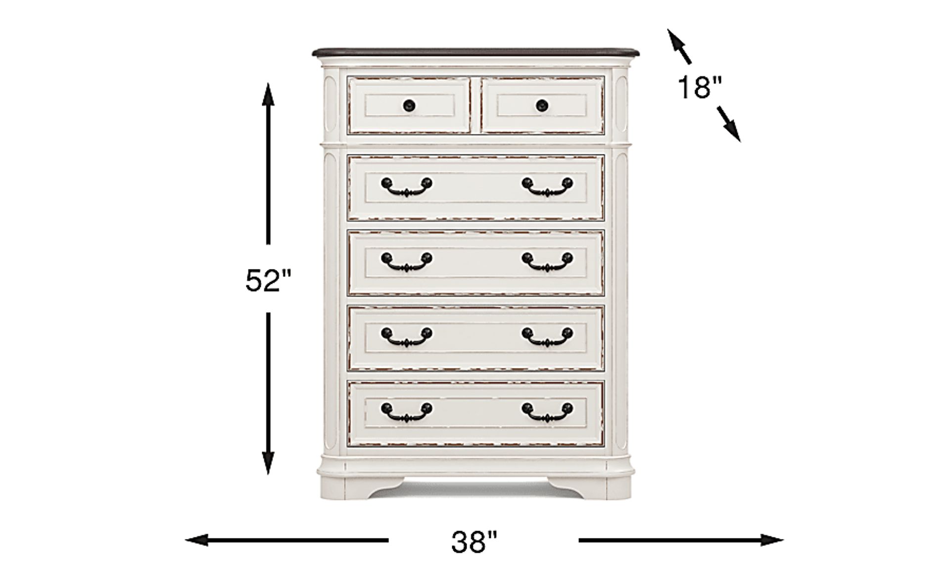 Dimension Image. Please refer to the Dimension Tab on this page for dimension details.