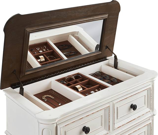 Marien Park White Lift Top Chest - Thumbnail - Image 3