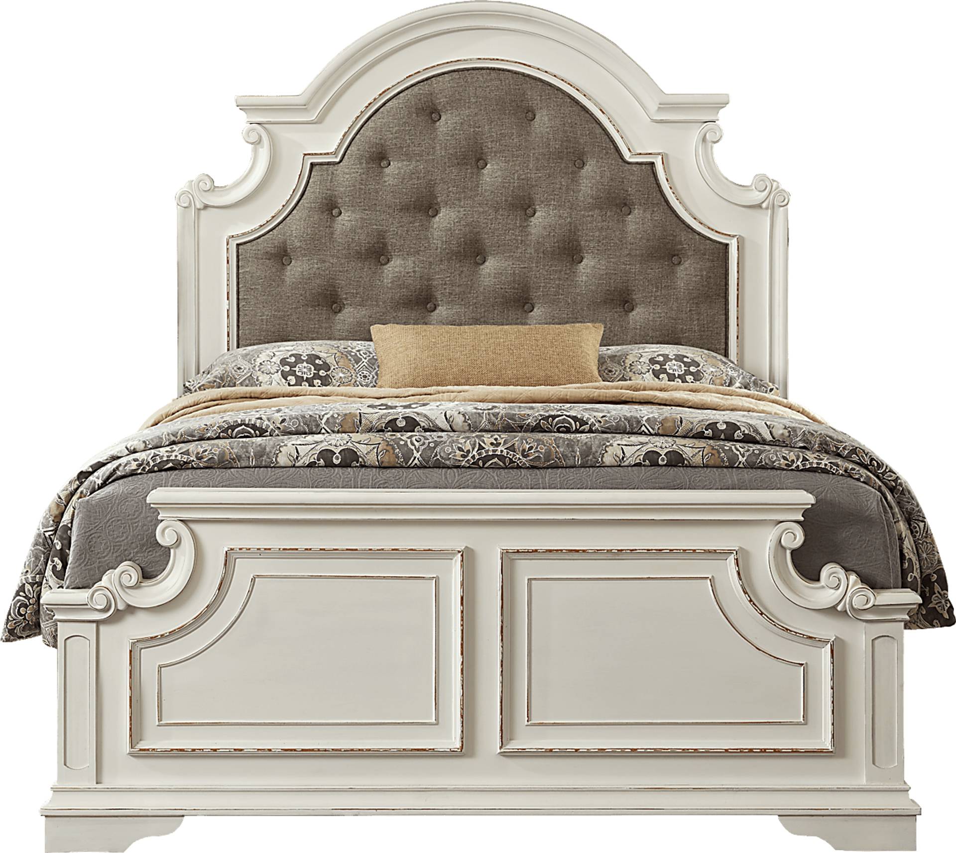 3 pc queen upholstered bed