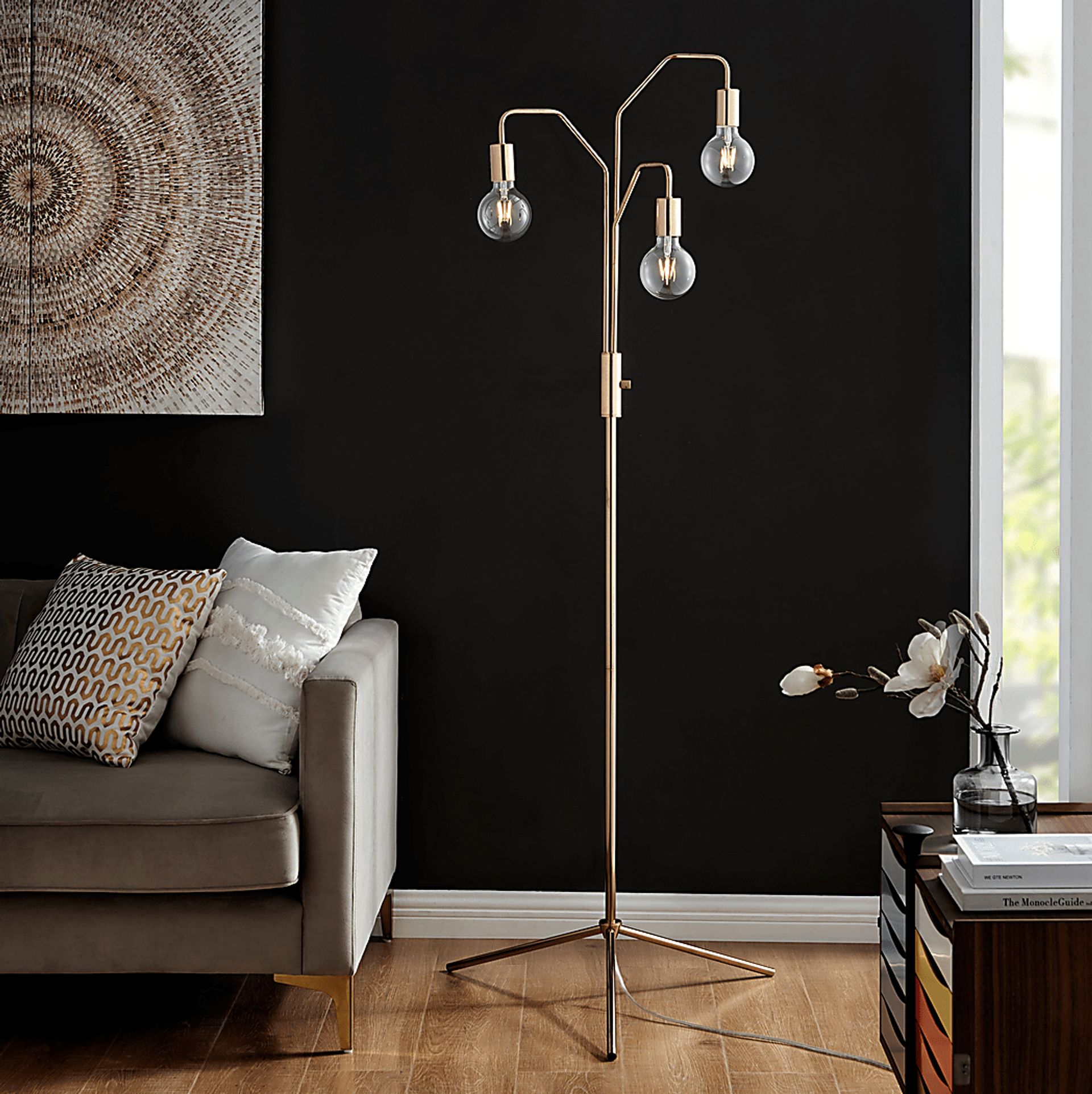 Marietta Post Gold Floor Lamp - Image 2