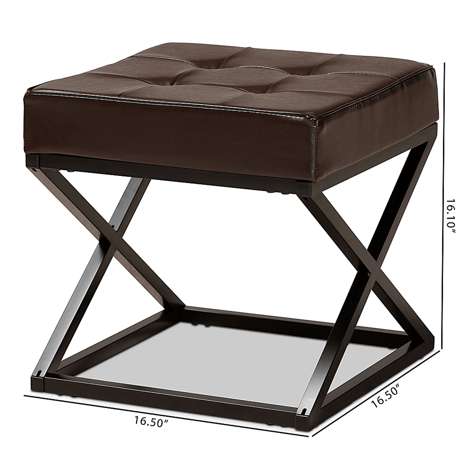 Marigny Dark Brown Stool - Image 6