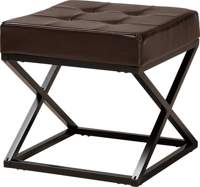 Marigny Dark Brown Stool - Thumbnail - Image 1
