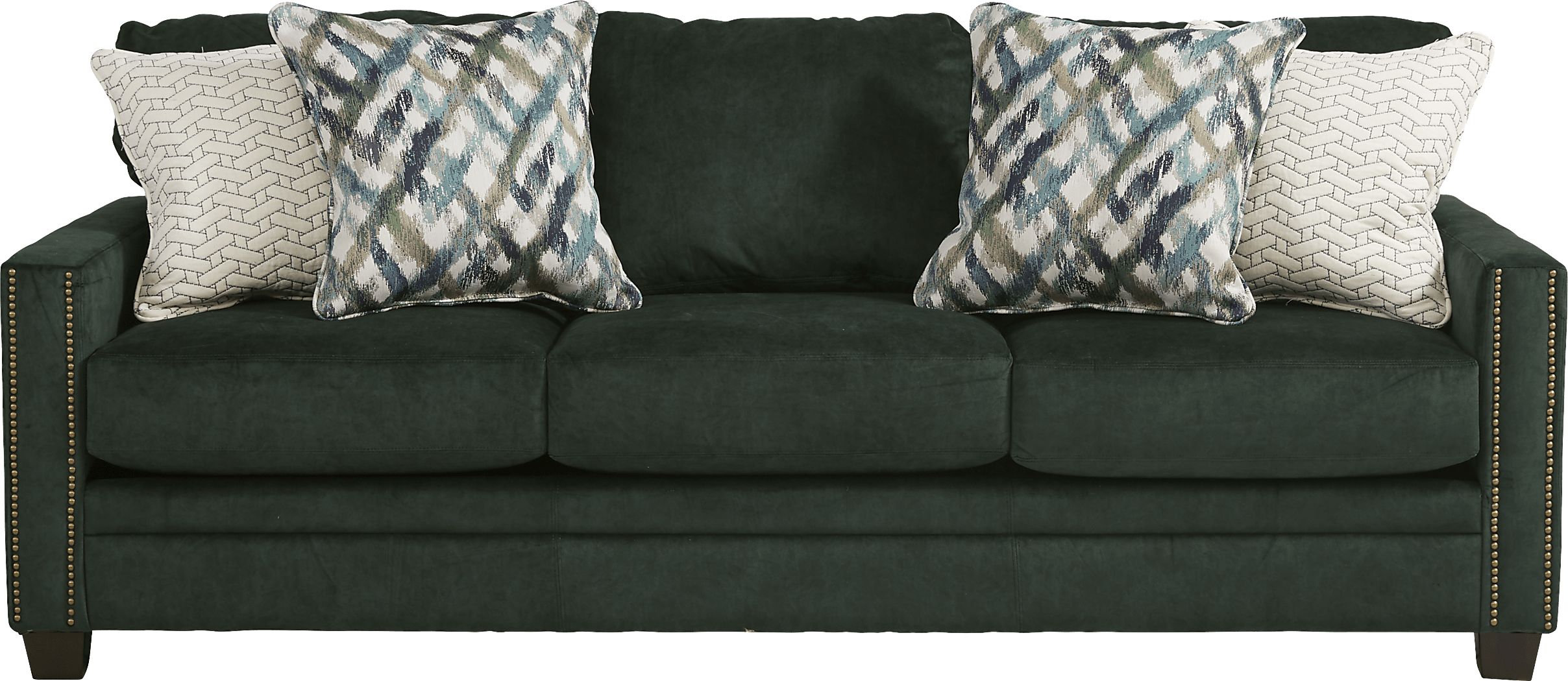 Rooms to go emerald deals green couch