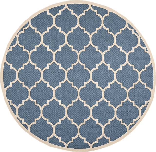 Marilina Chambray 8' Round Indoor/Outdoor Rug - Thumbnail - Image 1