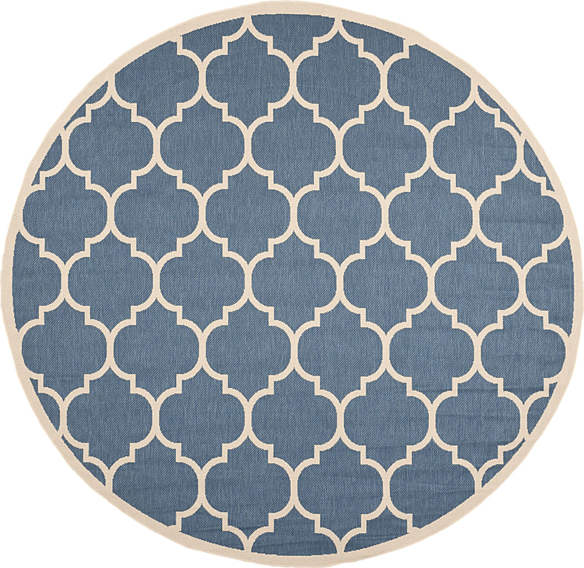 Marilina Chambray 8' Round Indoor/Outdoor Rug - Image 1
