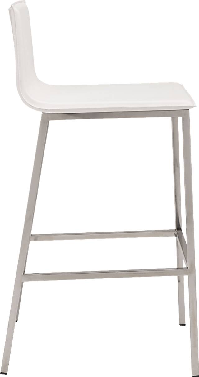Marina Bay White Barstool, Set of 2 - Thumbnail - Image 2