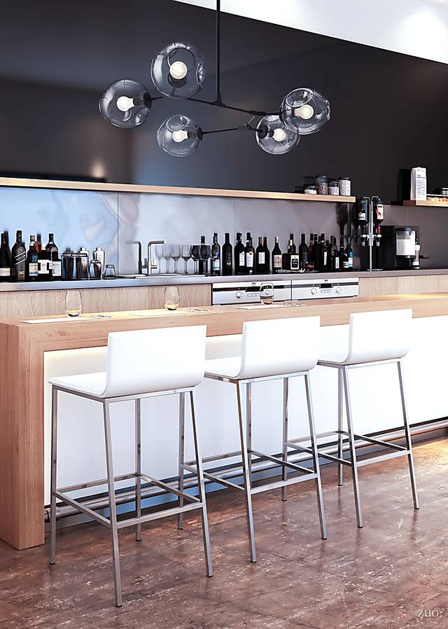 Marina Bay White Barstool, Set of 2 - Thumbnail - Image 5