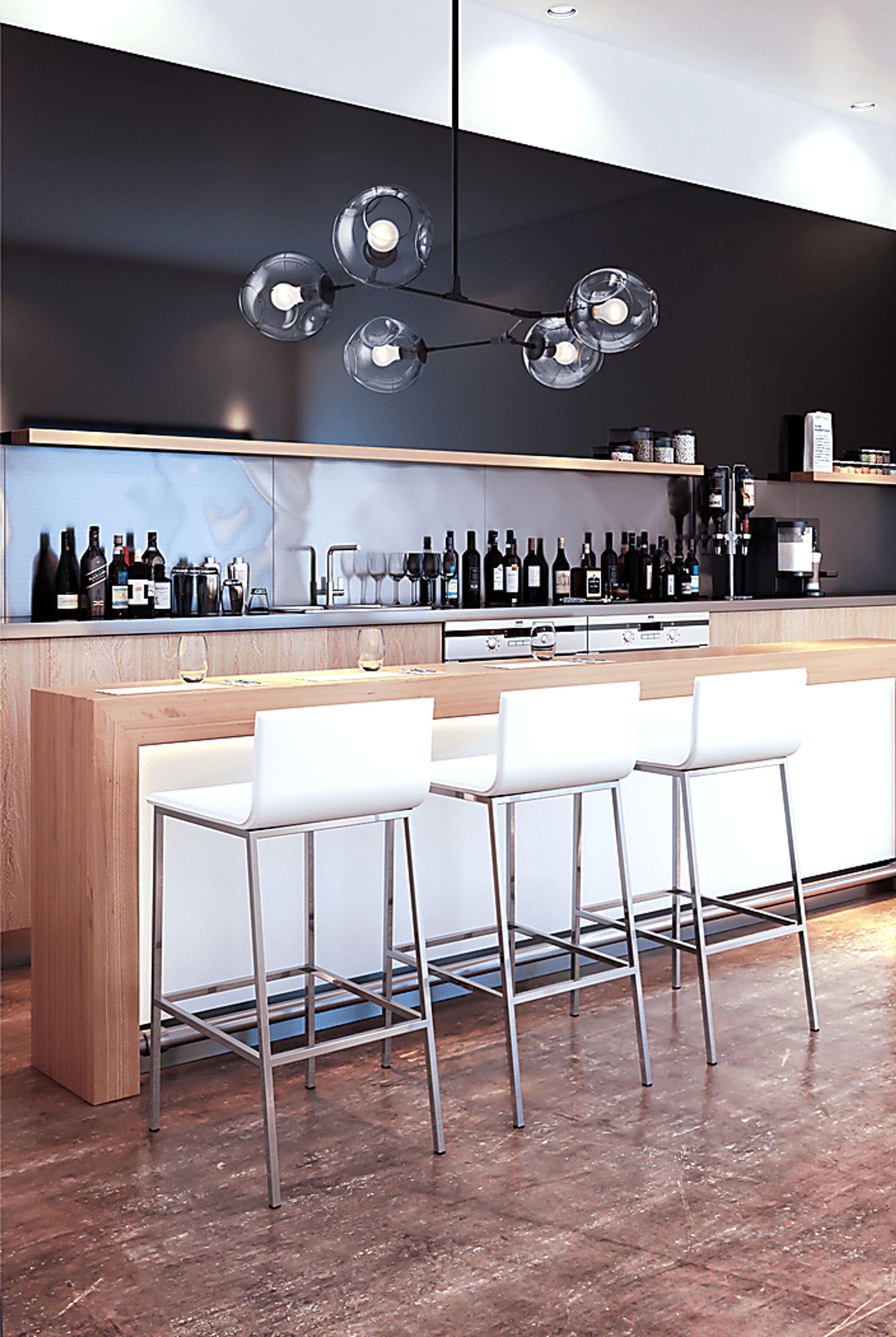 Marina Bay White Barstool - Image 2