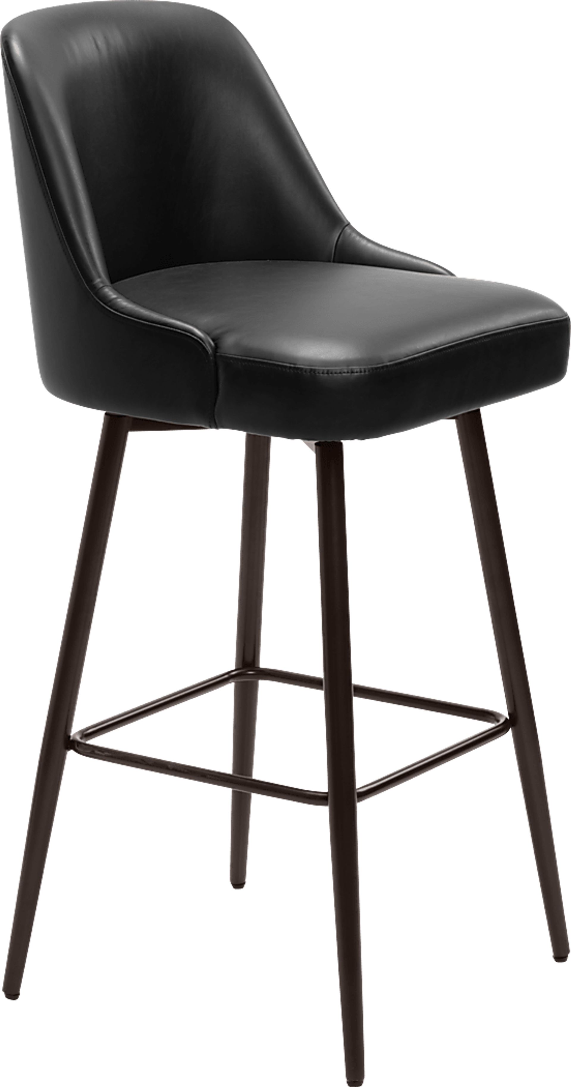 Marina Black Swivel Barstool - Image 3