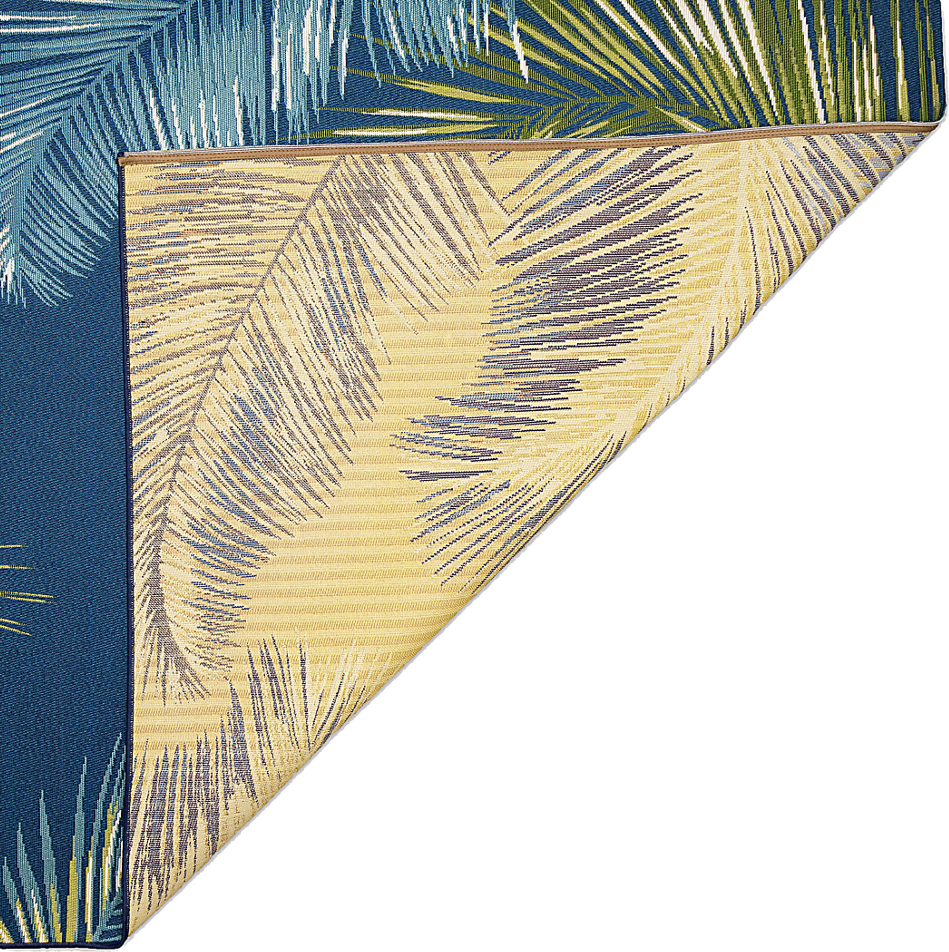 Marina Palms Navy 4'10 x 7'6 Indoor/Outdoor Rug - Image 8