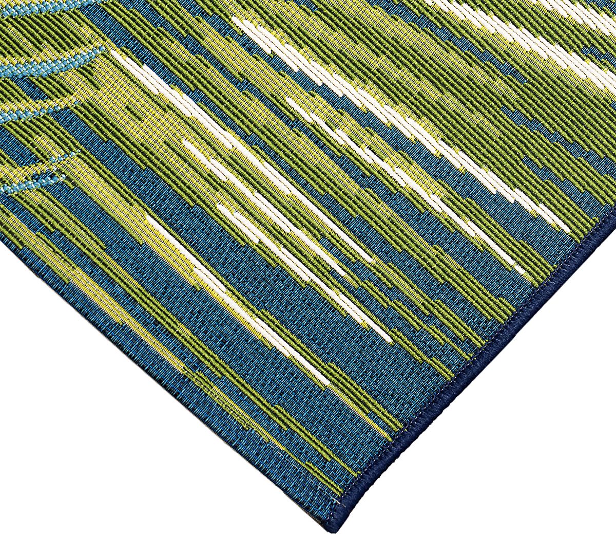 Marina Palms Navy Blue Outdoor Rug | Rooms to Go
