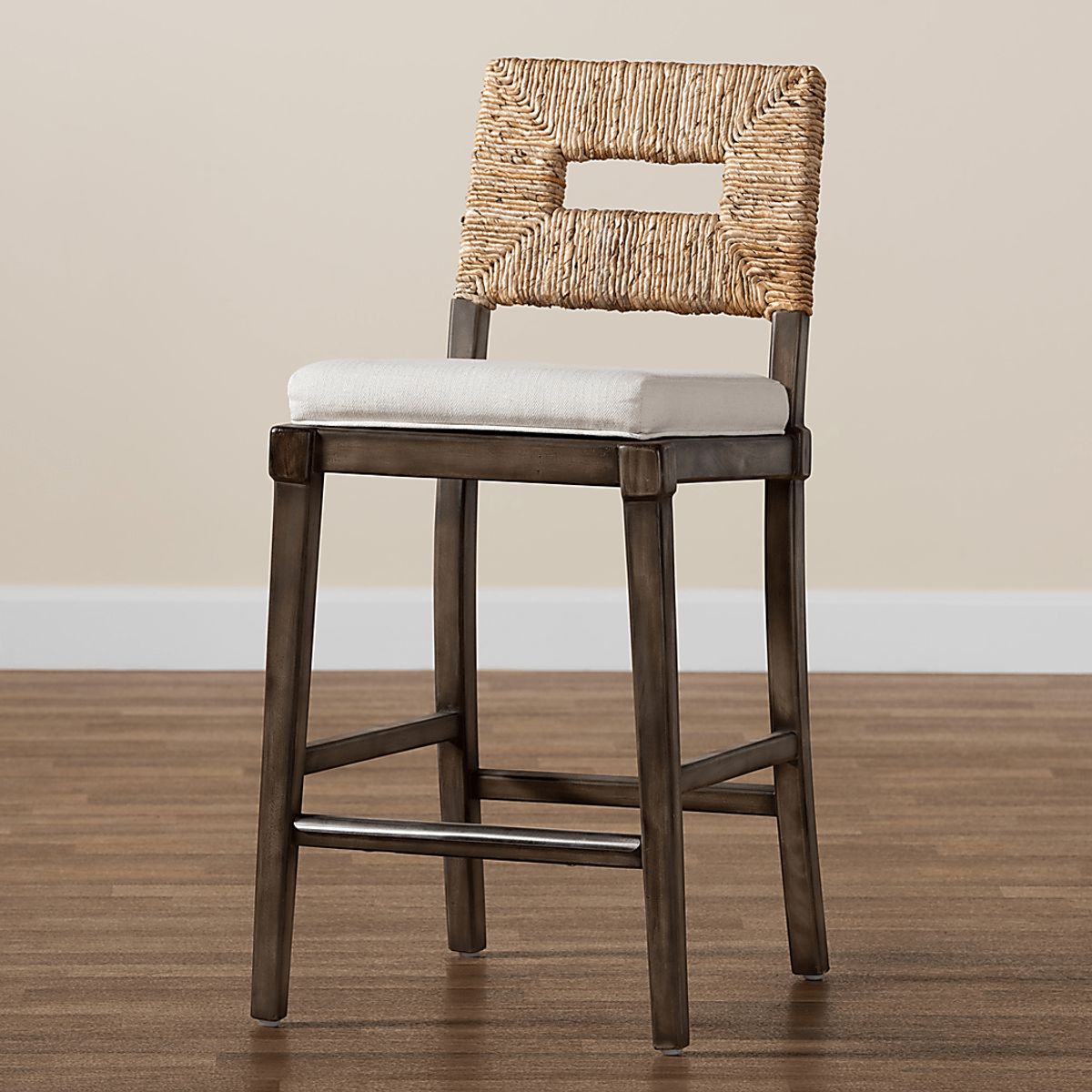 Marindale Brown Cotton,Polyester Fabric Counter Stool | Rooms to Go