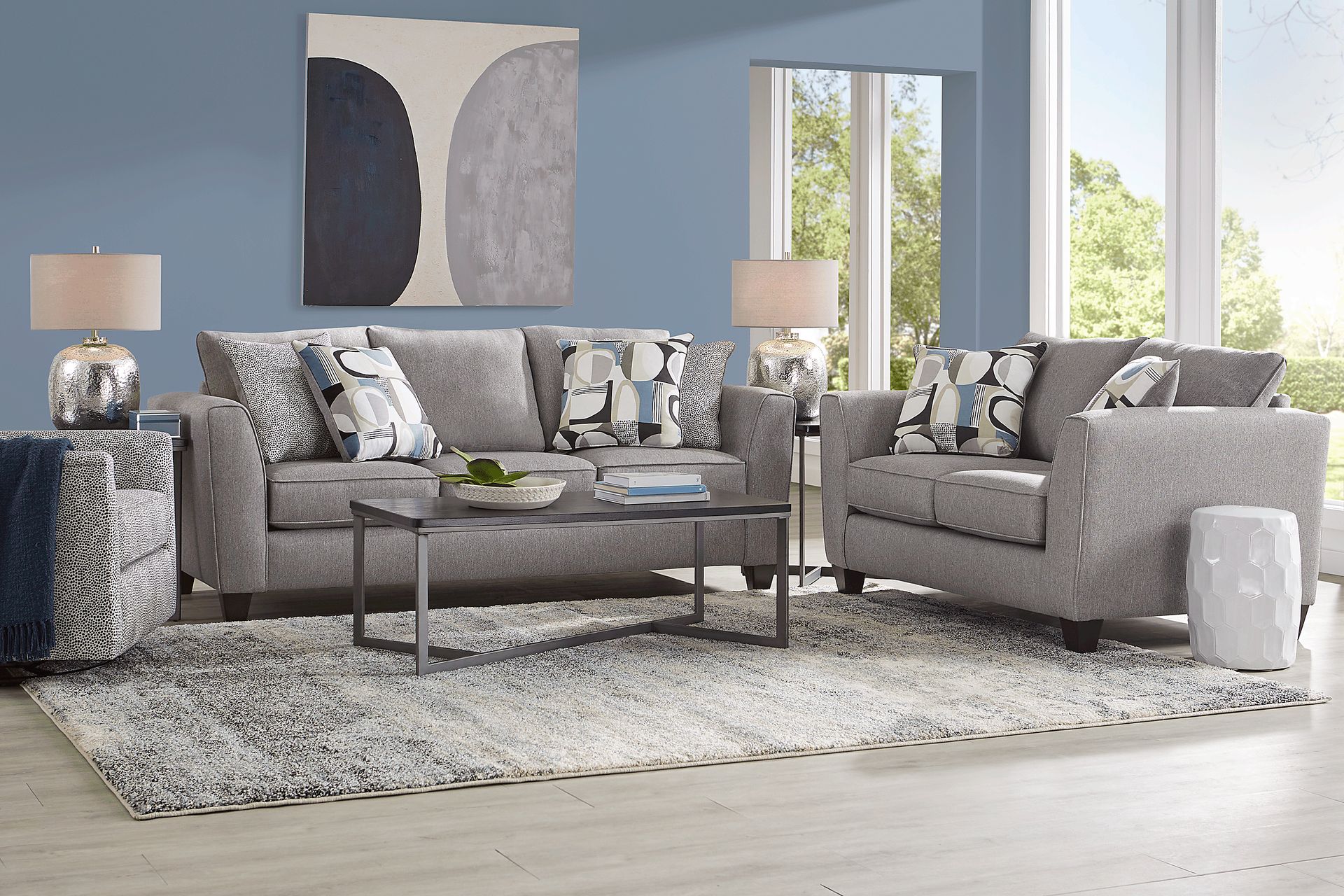Marisol Bay Dark Gray 3 Pc Living Room - Image 1