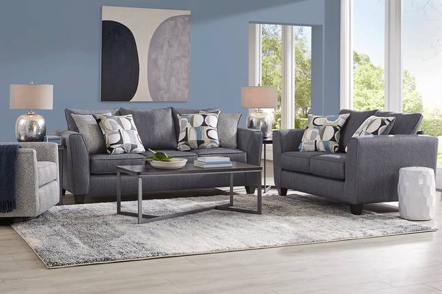 Marisol Bay Denim Loveseat - Thumbnail - Image 2