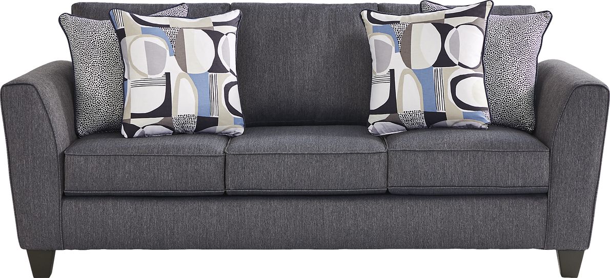 Marisol Bay Blue Woven Sleeper Sofa - Rooms To Go