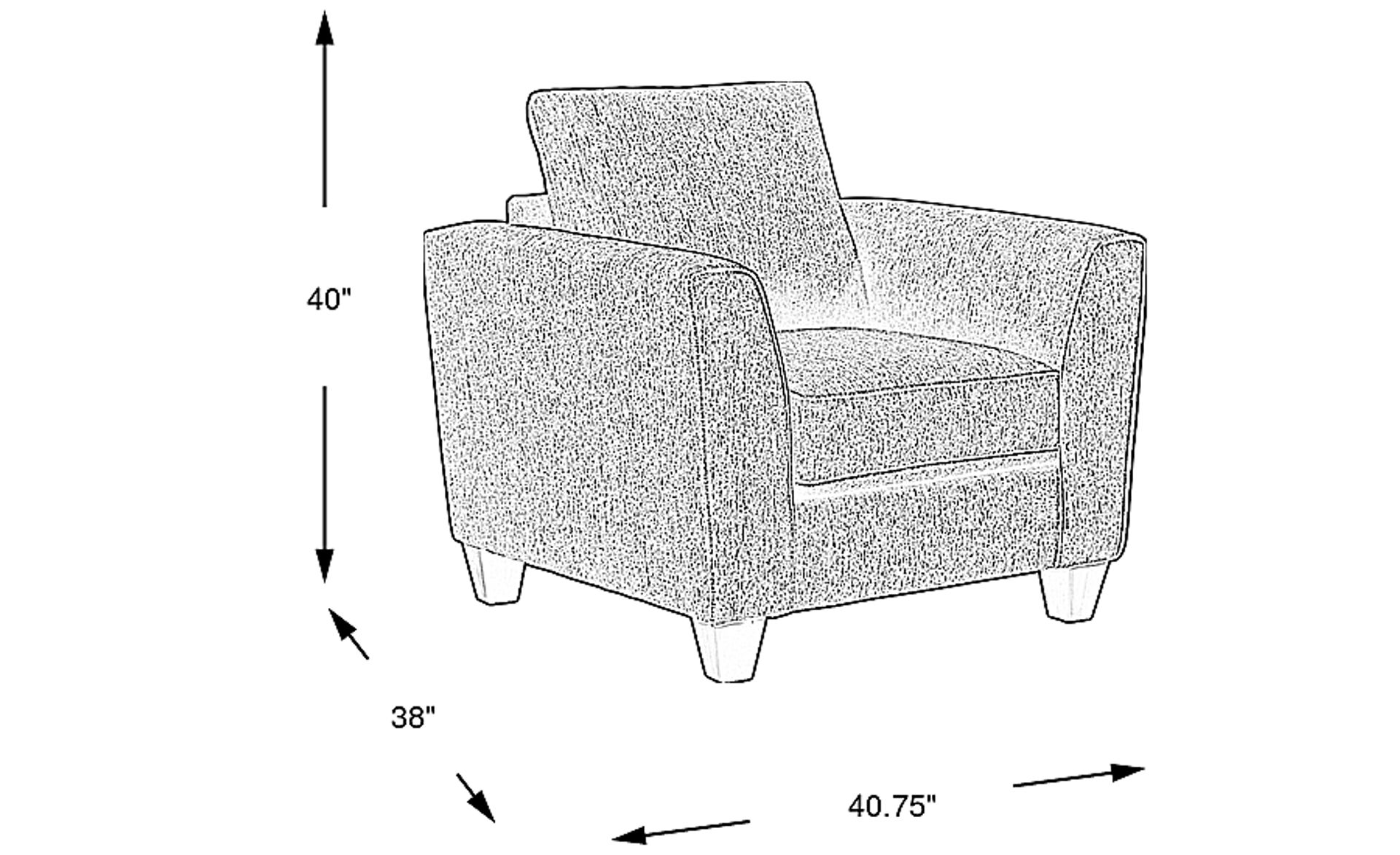Dimension Image. Please refer to the Dimension Tab on this page for dimension details.