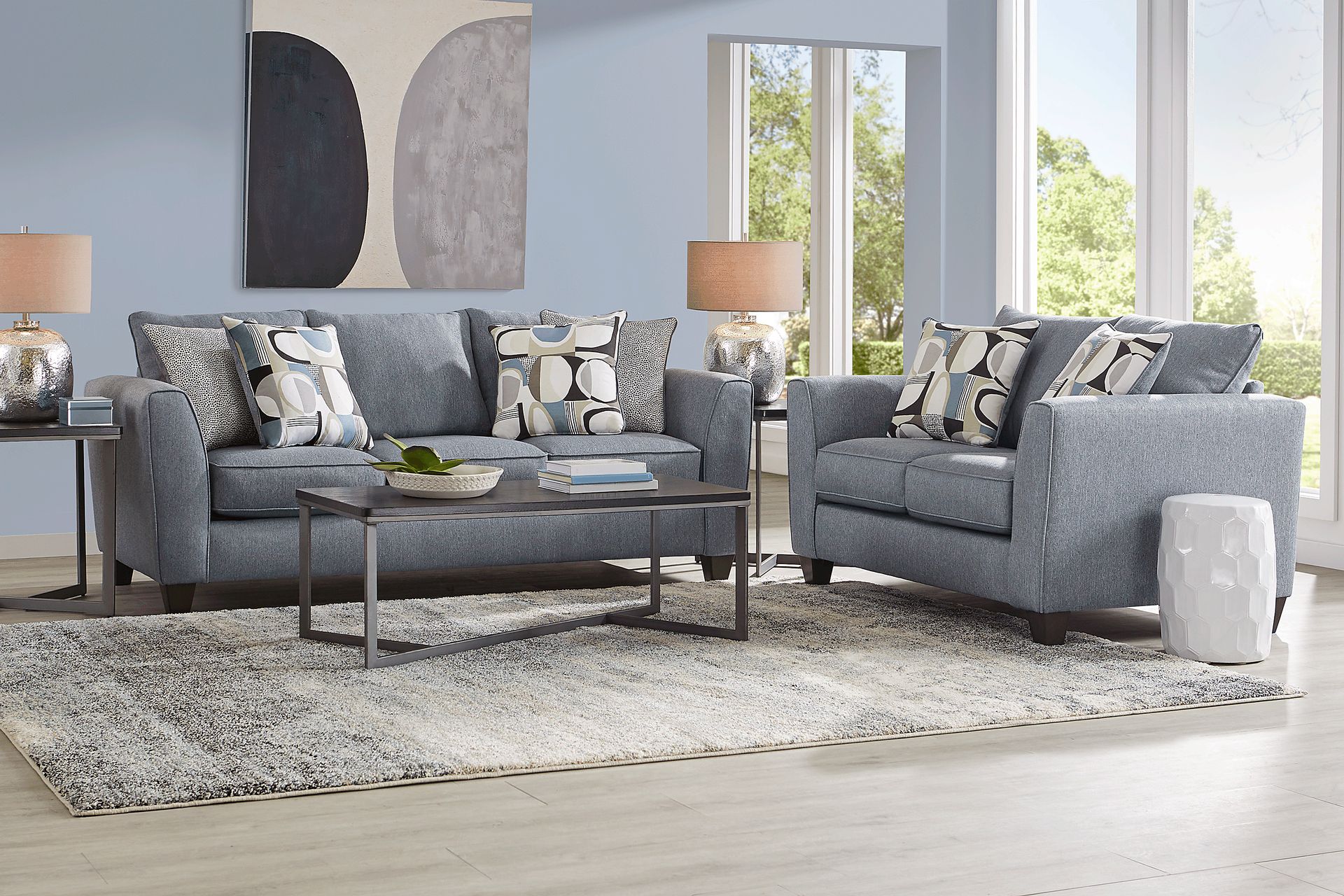 Marisol Bay Gray 7 Pc Living Room - Image 1