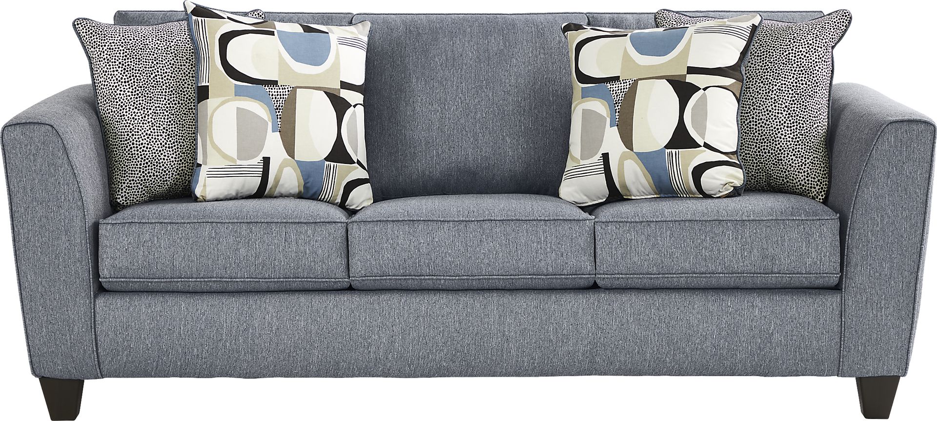 Marisol Bay Gray 8 Pc Living Room with Gel Foam Sleeper Sofa - Image 2