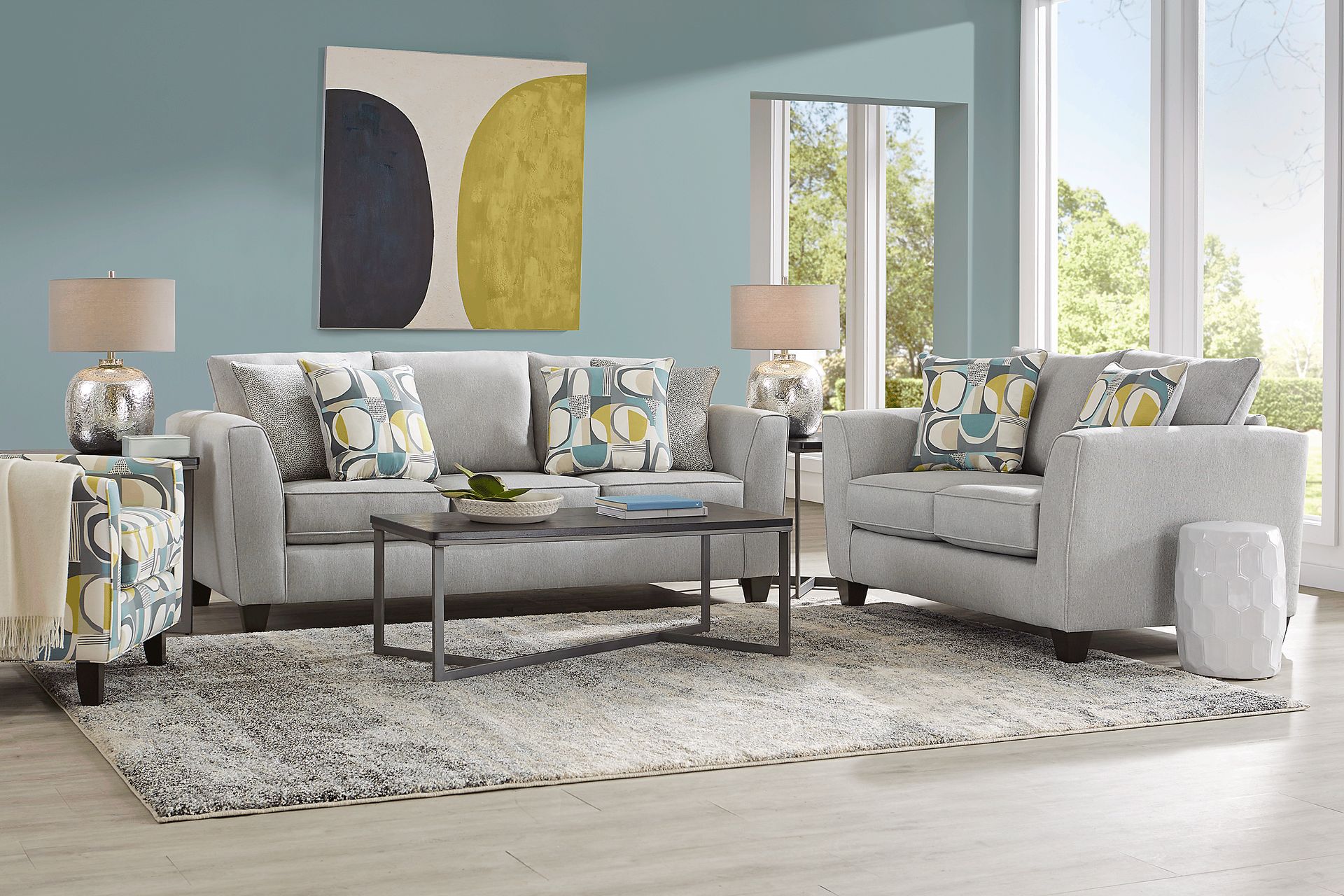 Marisol Bay Spa 8 Pc Living Room with Sleeper Sofa - Image 1