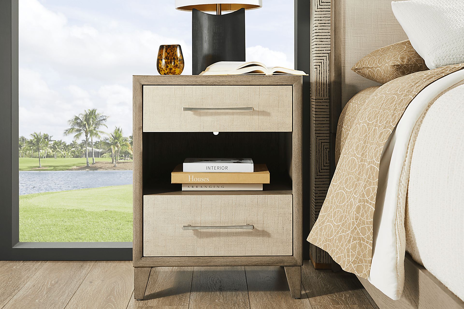 Marisole Taupe 5 Pc King Upholstered Bedroom - Image 9