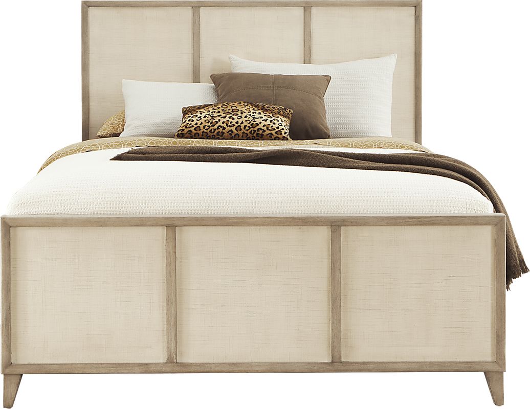 Marisole Taupe Queen Panel Bed