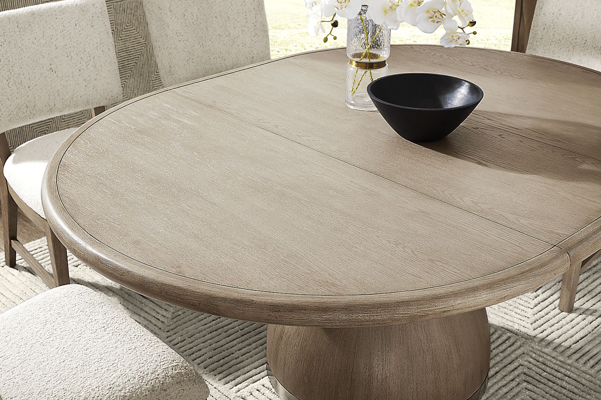 Marisole Taupe Round Dining Table - Image 7