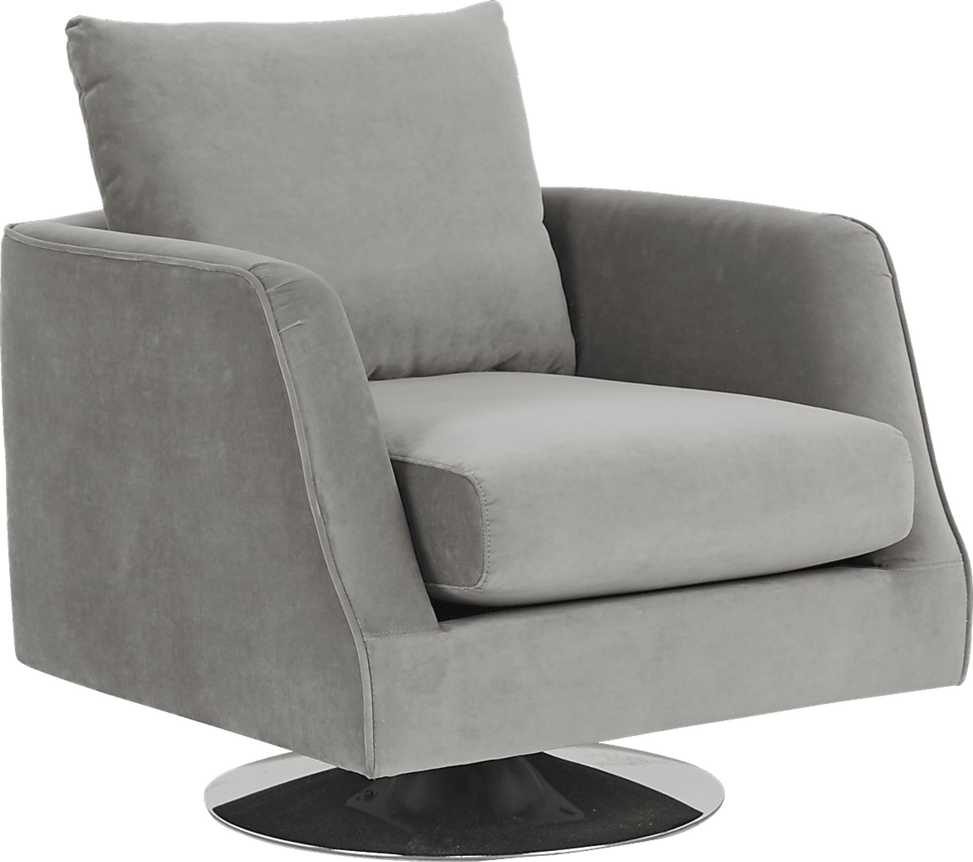 Marjorie Heights Gray Swivel Chair - Image 1