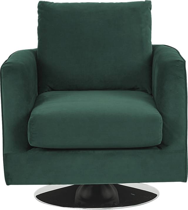 Marjorie Heights Green Swivel Chair - Thumbnail - Image 2