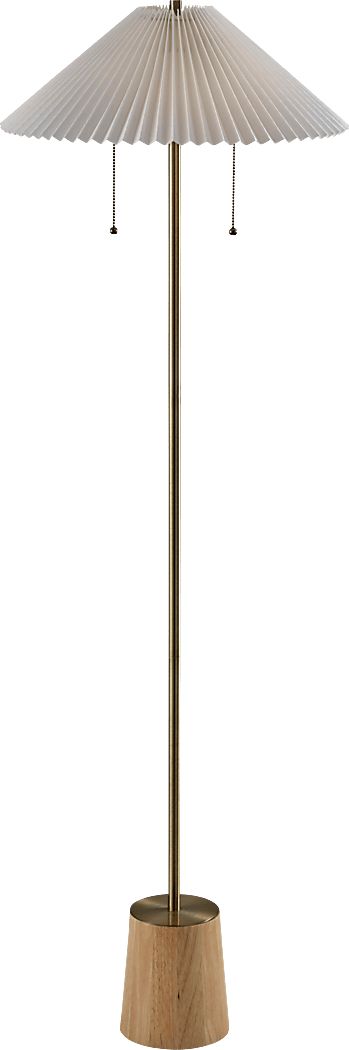 Marjorie Way Brass Floor Lamp
