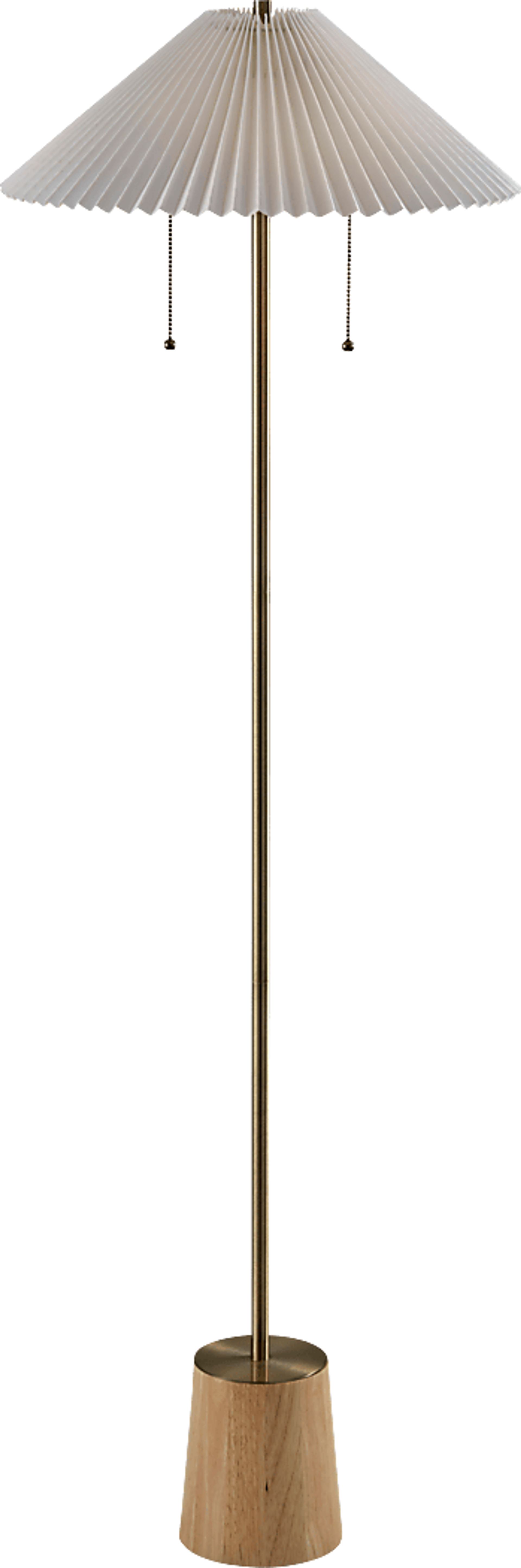 Marjorie Way Brass Floor Lamp - Image 1