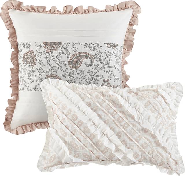 Marjory Blush 9 Pc Queen Comforter Set - Thumbnail - Image 11