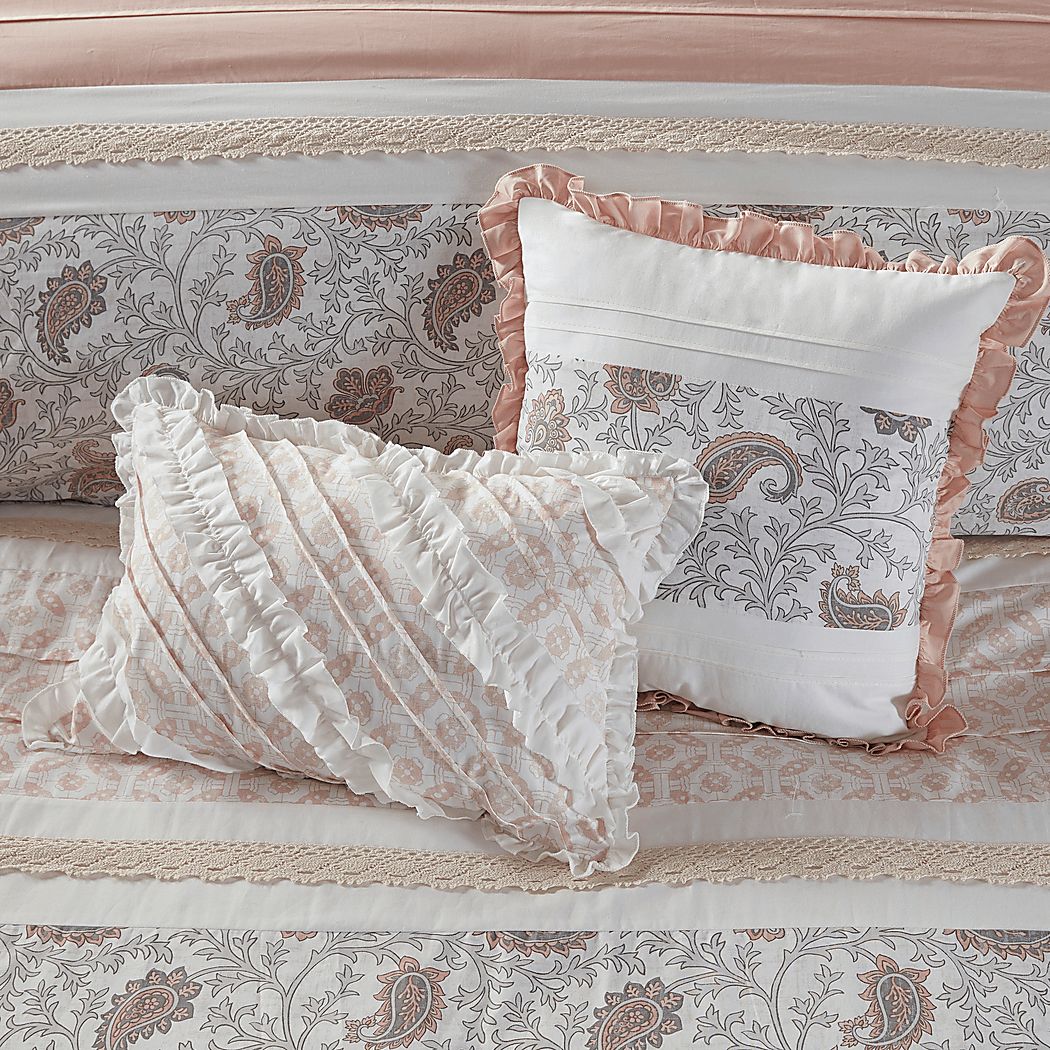 Marjory Blush 9 Pc Queen Comforter Set - Thumbnail 5