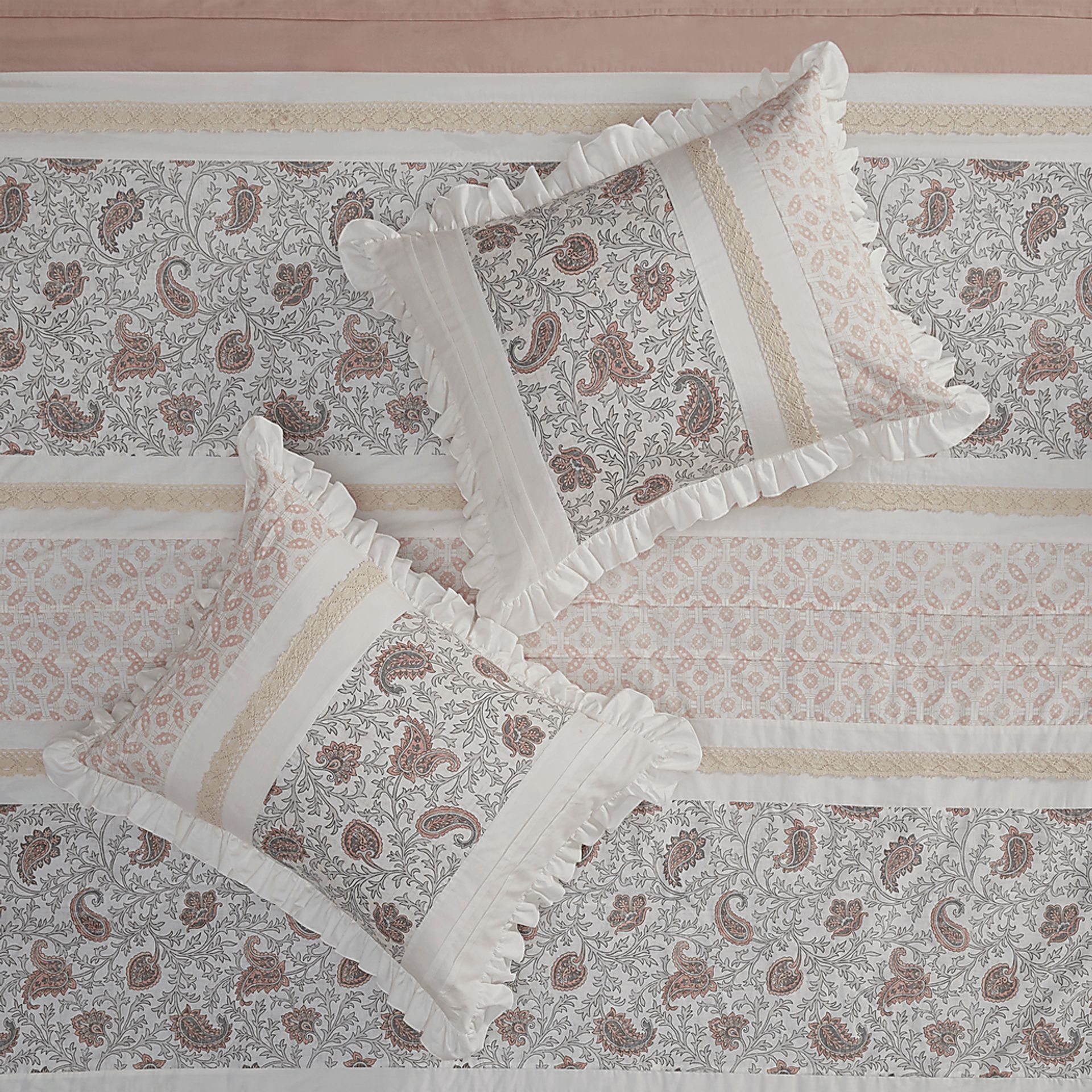 Marjory Blush 9 Pc Queen Comforter Set - Image 8