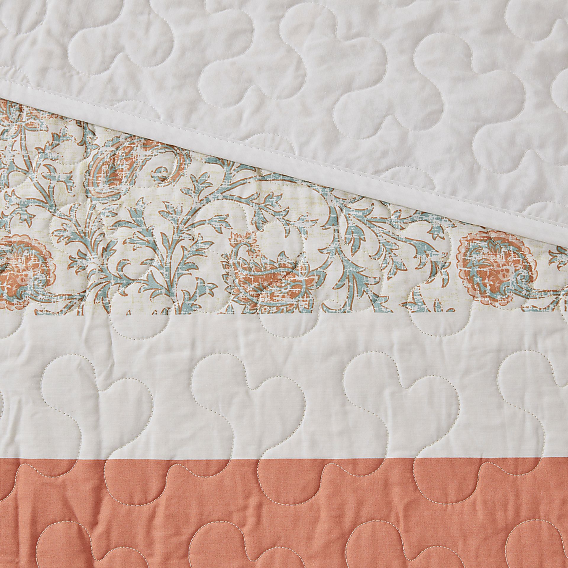 Marjory Coral 6 Pc Full/Queen Quilt Set - Image 8