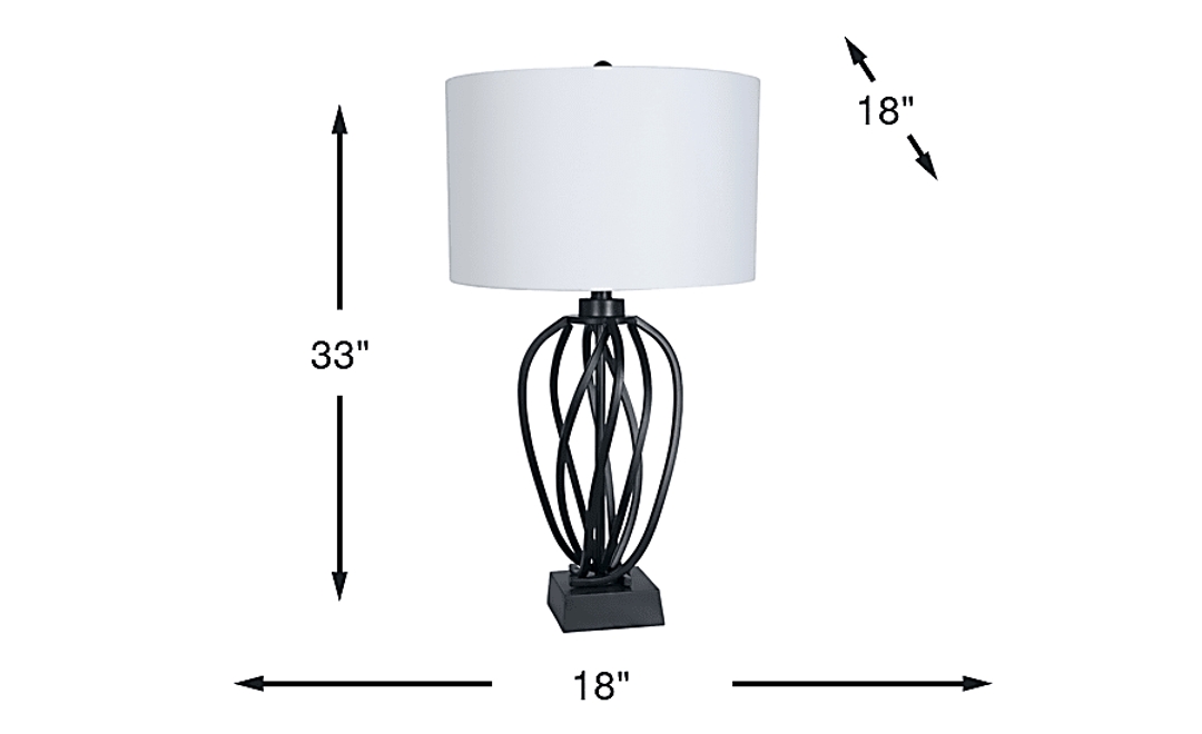 Markala Black Lamp
