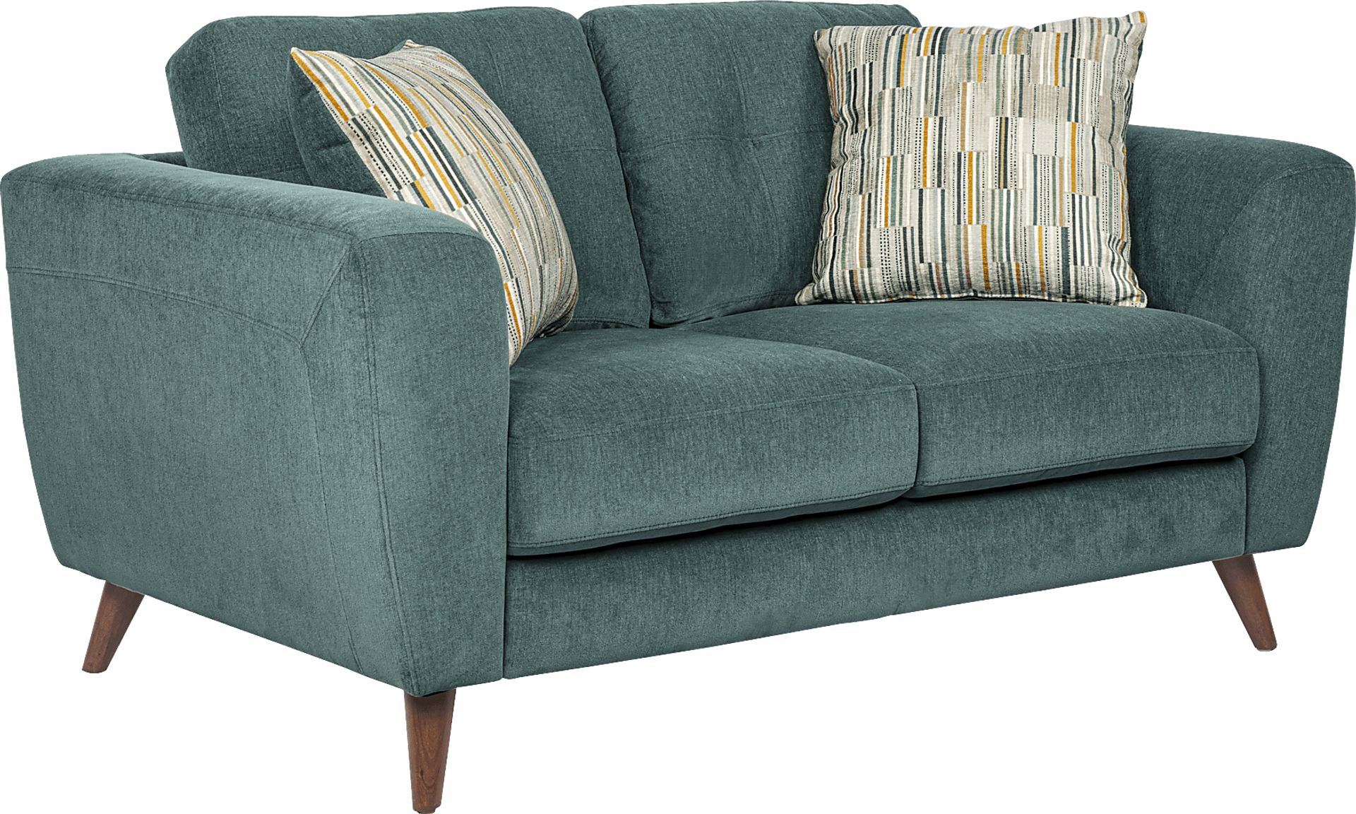 Market Row Teal 5 Pc Living Room - Image 5