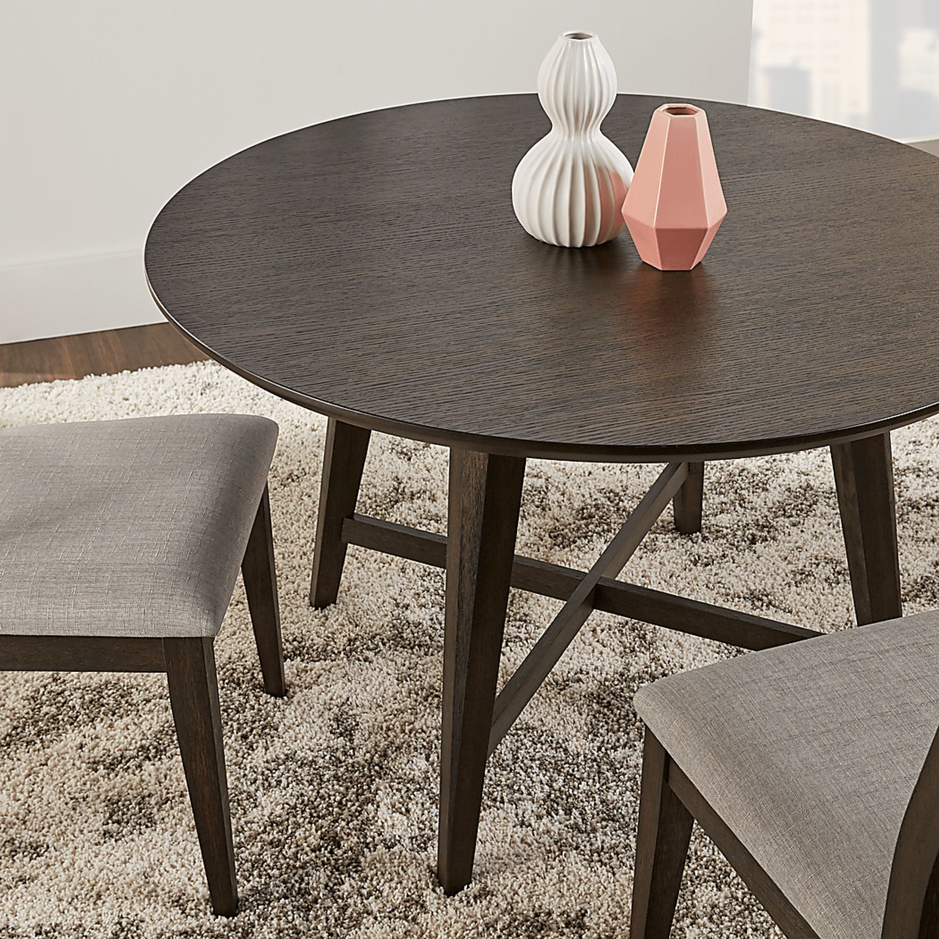 Market Street Black Round Dining Table - Image 2