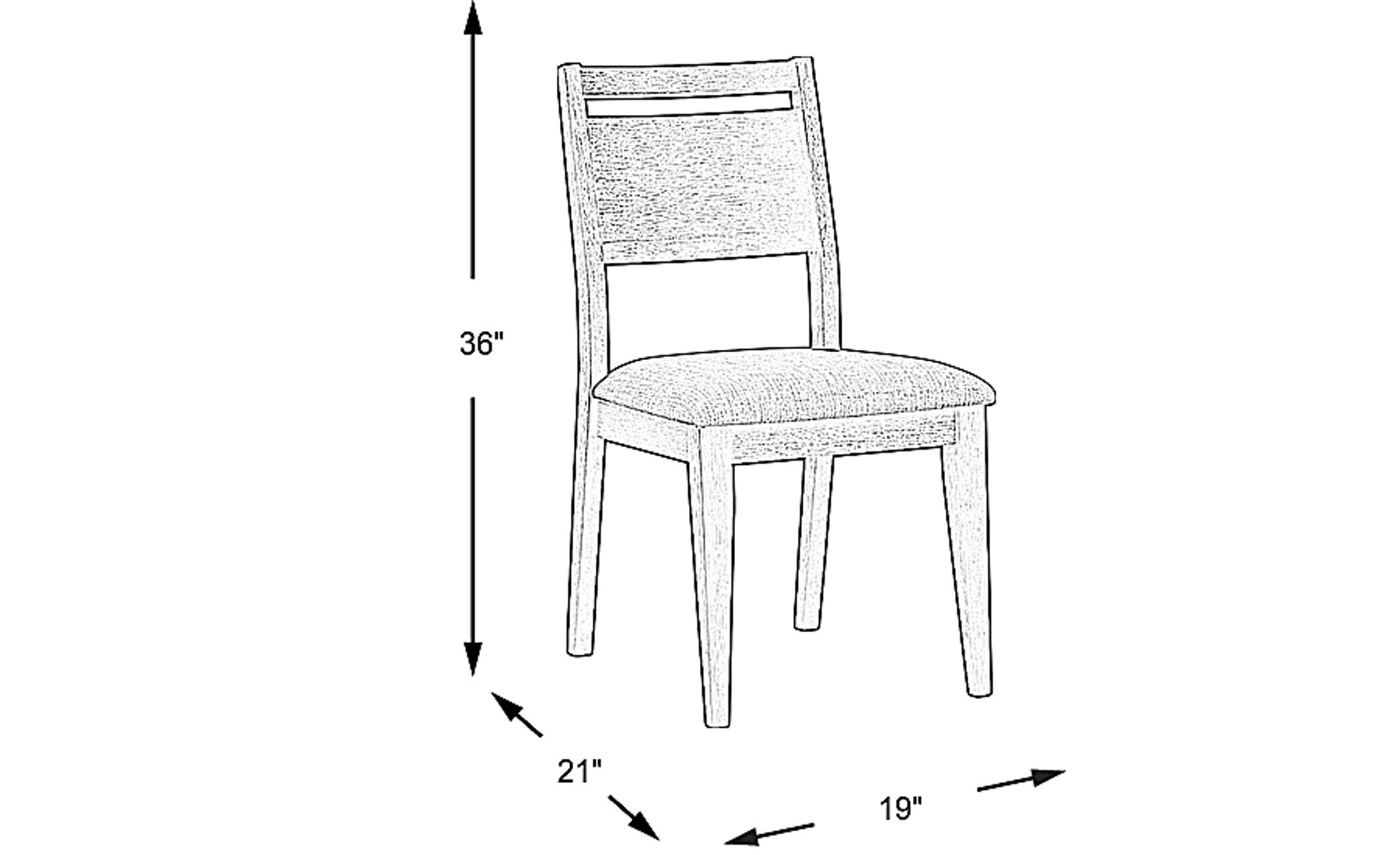 Dimension Image. Please refer to the Dimension Tab on this page for dimension details.