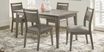 Market Street Gray Rectangle Dining Table
