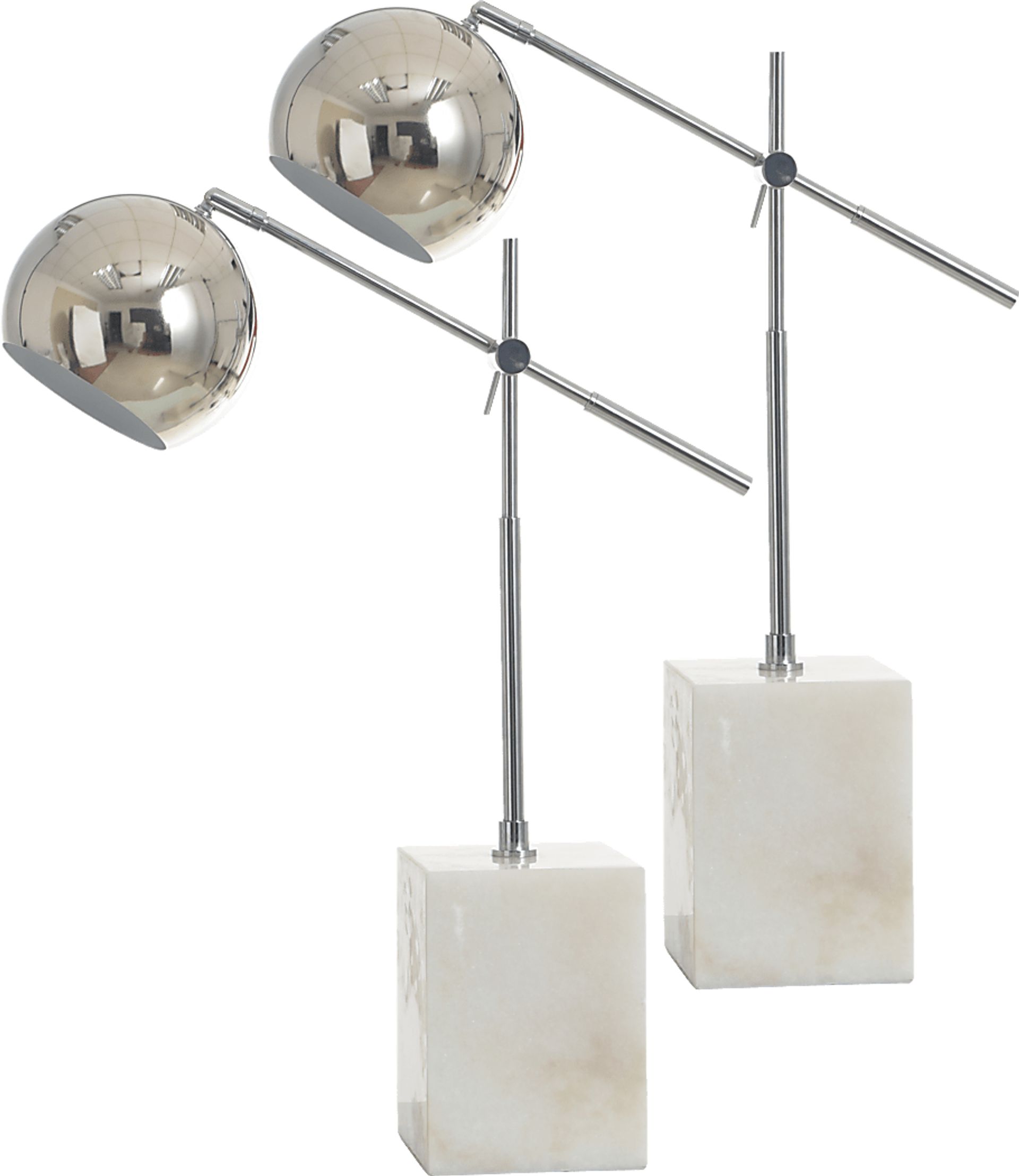 Marla Creek Silver Table Lamps, Set of 2 - Image 1