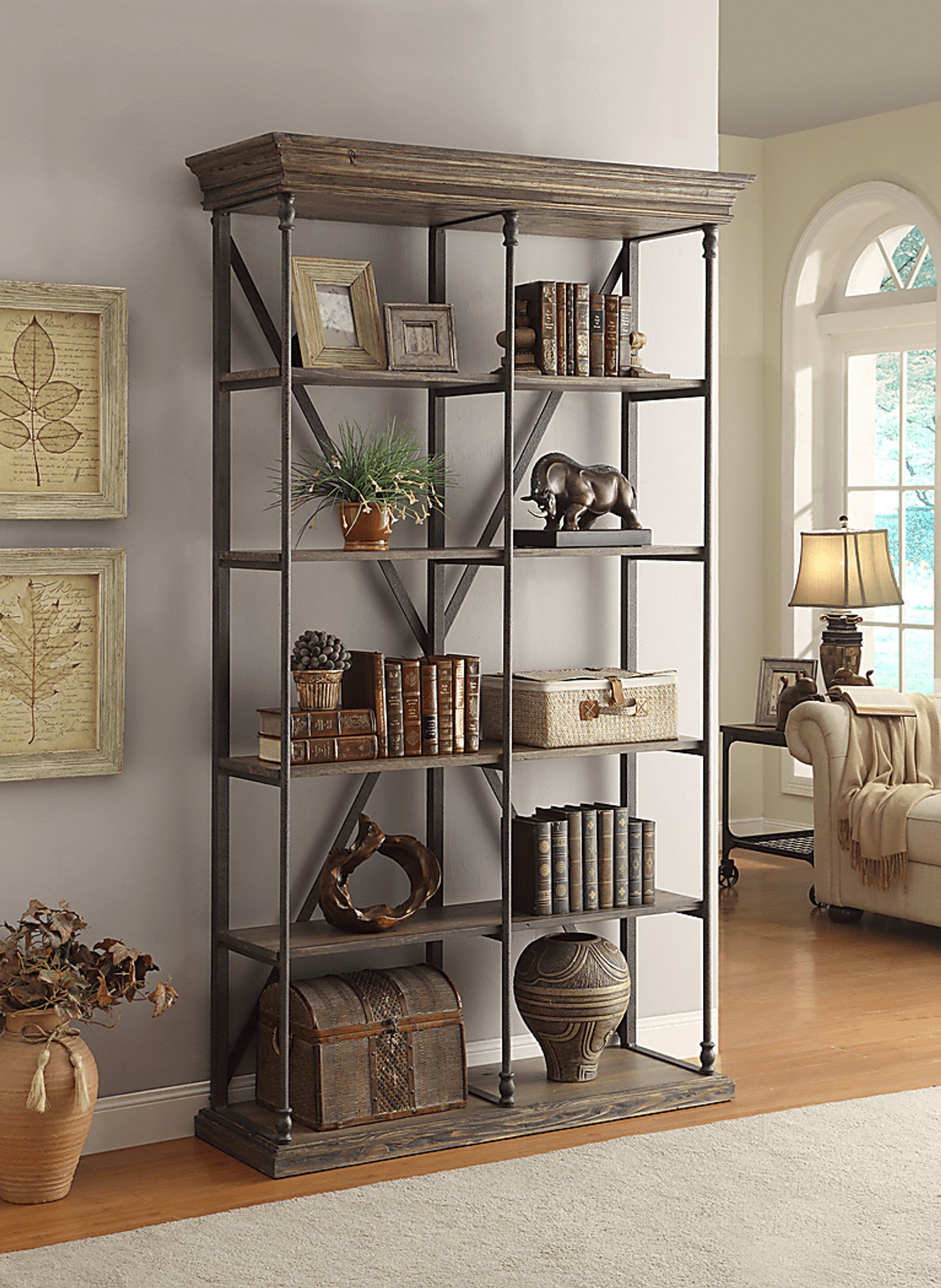 Marlberry Brown Bookcase - Image 2