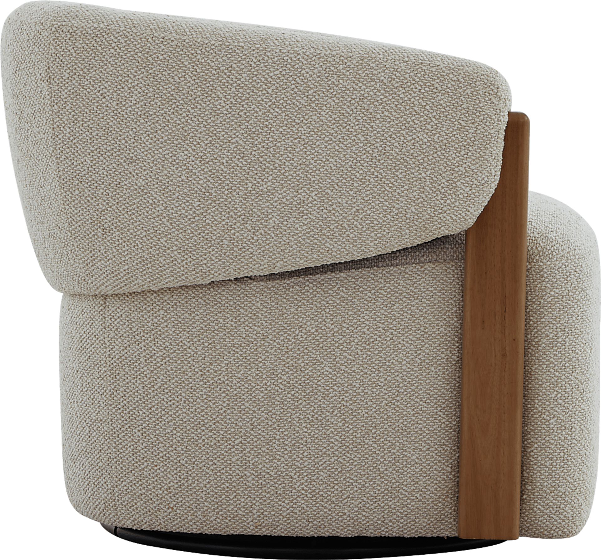 Marlene Beige Swivel Chair - Image 3