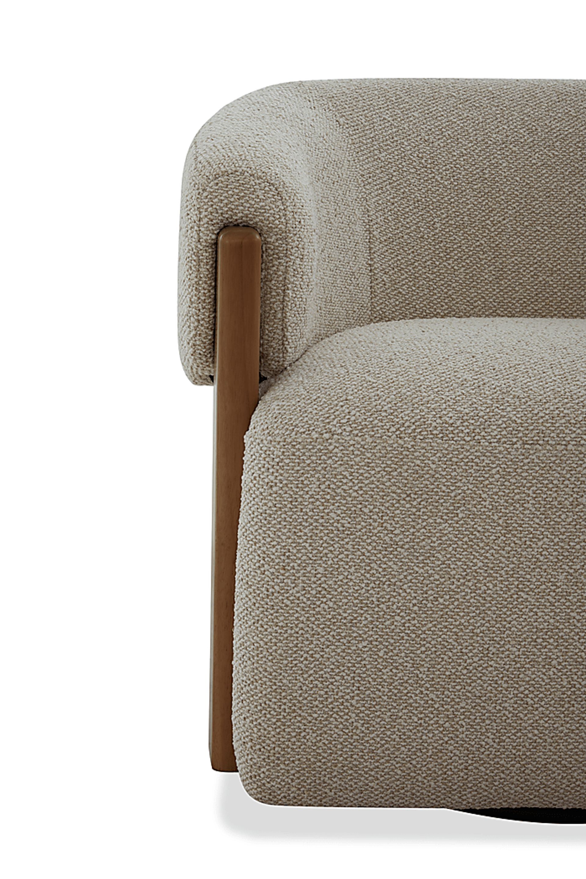 Marlene Beige Swivel Chair - Image 4