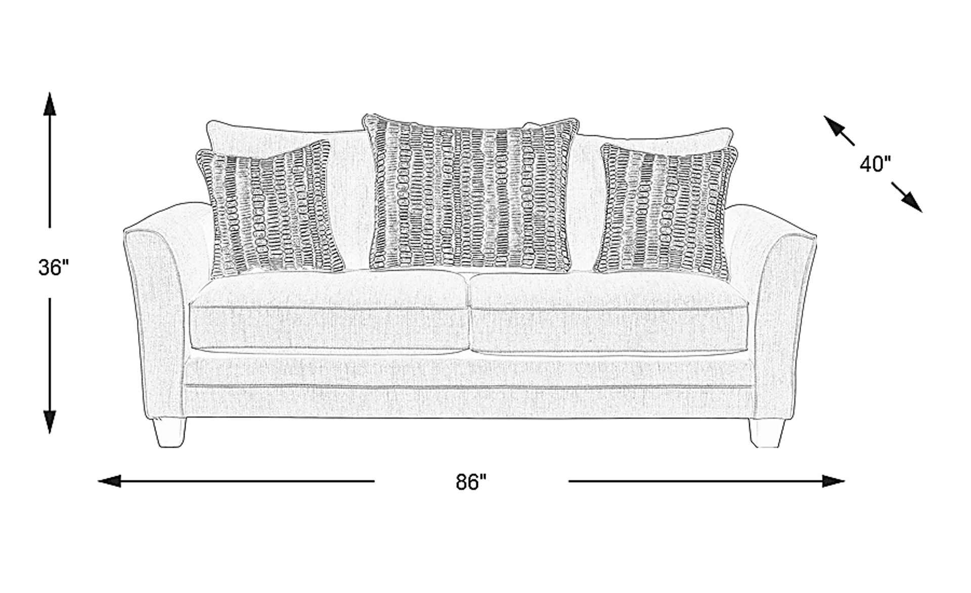 Dimension Image. Please refer to the Dimension Tab on this page for dimension details.