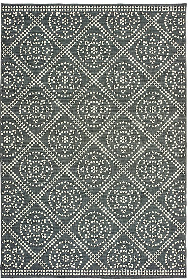 Marlfield Gray 6'7 x 9'6 Indoor/Outdoor Rug - Thumbnail - Image 1
