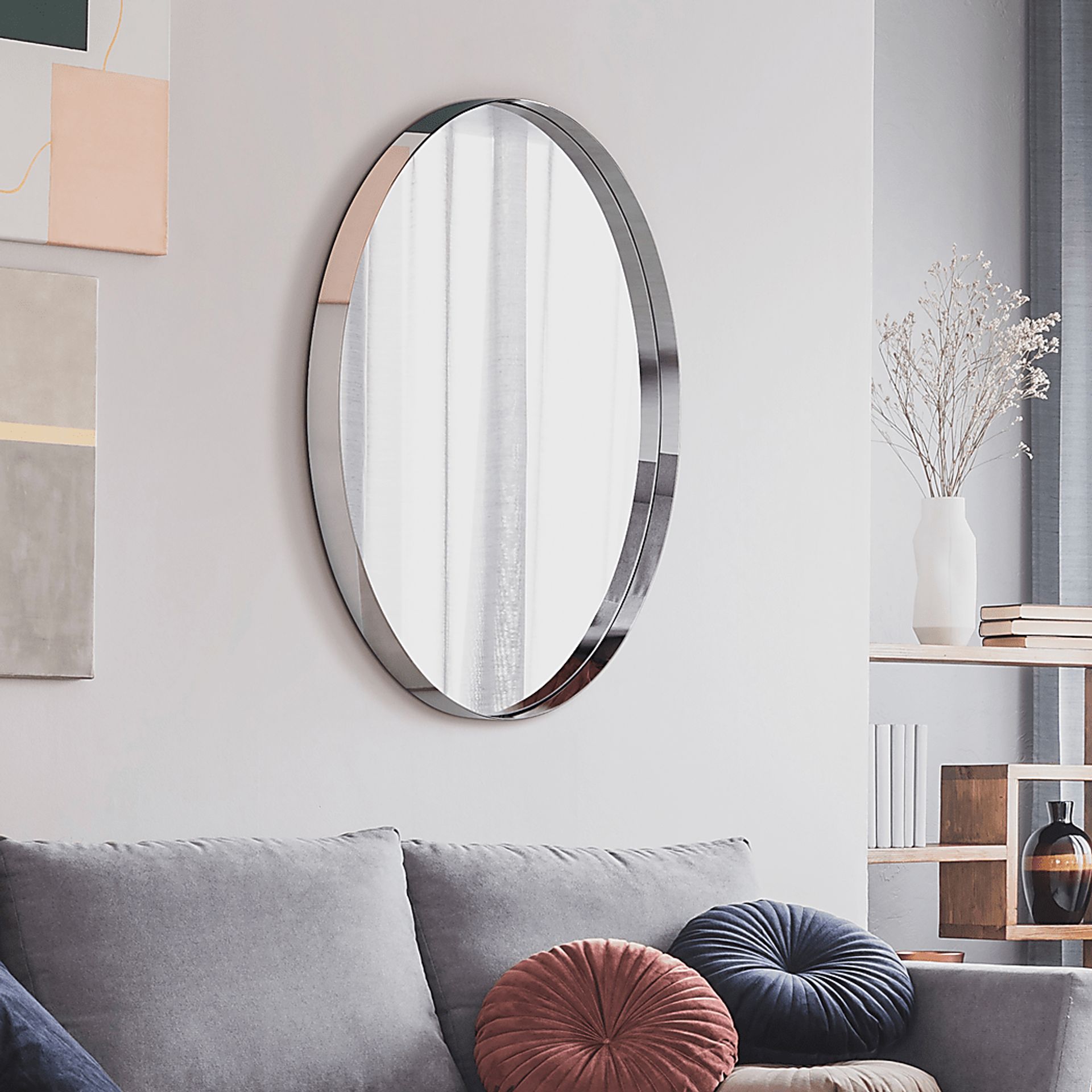 Marlou Silver Mirror - Image 3