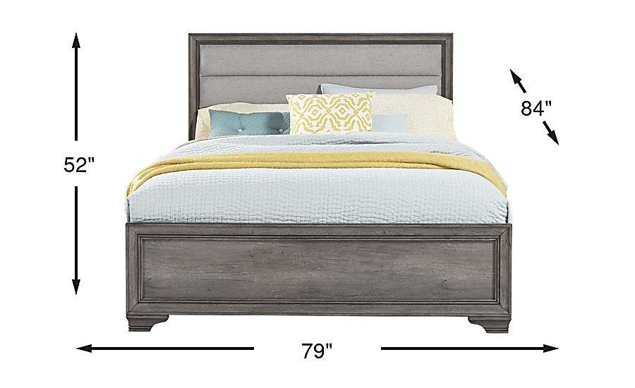 Marlow Gray 3 Pc King Panel Bed Rooms To Go