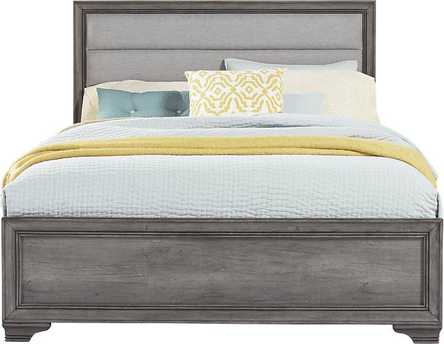 Marlow Gray 5 Pc King Panel Bedroom - Thumbnail - Image 2